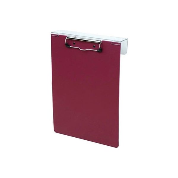 Omnimed Poly Overbed Clipboard, 9"W x 12-7/8"H, Burgundy